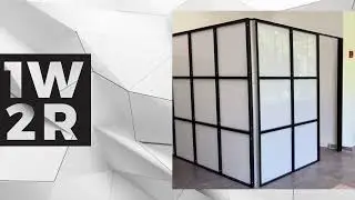 100% Freestanding Modular Room Divider - Easy Installation! (No Permits Required)