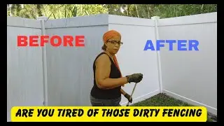 HOW TO CLEAN VINYL FENCING ON A BUDGET