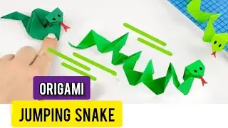 Origami Jumping Paper Snake | How to Make Paper Toy