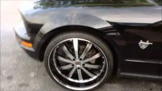 2009 Ford Mustang sitting on 22inch wheels by Rimtyme of South Atlanta/Jonesboro