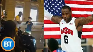 LeBron James is catching heat after this odd fan interaction