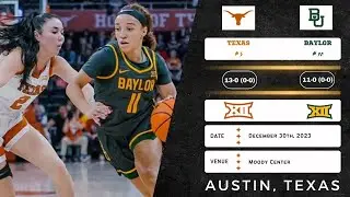 No. 5 Texas vs No. 10 Baylor | Big 12 | 12.30.23