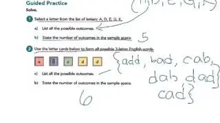 Outcomes, sample space, and favorable outcomes