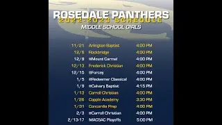 MS Girls - MACSAC PLAYOFFS - Rosedale vs Carroll Christian