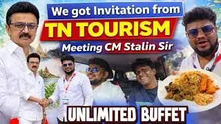I Met CM Stalin Sir! 😍🔥 TN Tourism Invited Us for World Summit | 4Points Unlimited Buffet! 🍱