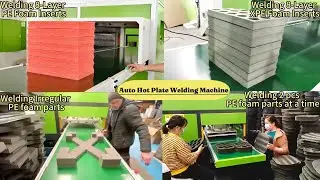 Automatic Hot Plate Welding Machine | Heat Bonding Polyethylene EPE XLPE Foam