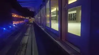 TPA SkyConnect Train at night - November 2018