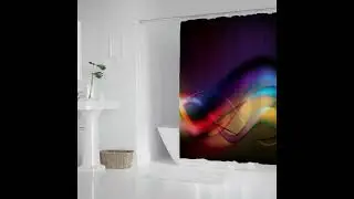 Stylish Bath Curtain Waterproof Shower Curtain 71 x 69 #36