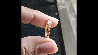 Rose Cut Moissanite Engagement Ring,Colorless Moissanite Ring, Anniversary Ring,JewelleryBloc