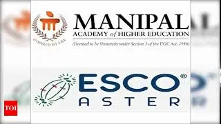 Esco Aster and MAHE join hands to set up collaborative research unit - Times of India