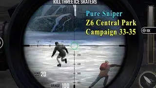 Pure Sniper Z6 Central Park Level 33,34,35 | City Gun Shooting | How to play pure sniper