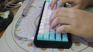 Kbdfans 5 Degree & Aluminum Plate w/ Momoka (MMK) Frog Typing / Sound Test