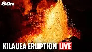 LIVE: Hawaii’s Kilauea Volcano spews lava into the night sky