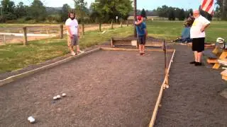 Josh Shooting 9/19/13 at Zanesfield Petanque Club