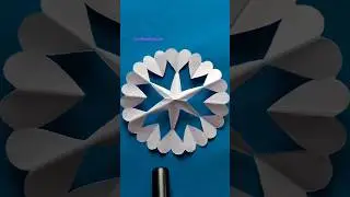 ❄️❄️❄️❄️ Snowflake Making Tutorial for kids #diypapercraft #satisfyingvideo