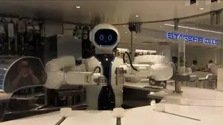 Robot makes a cocktail
