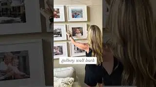 Adjustable gallery wall hack for perfect alignment #homehacks