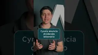 Cyrela anuncia R$ 1 bilh&atilde;o em dividendos. Dividend yield chega a 10% no ano. #Cyrela #Dividendos