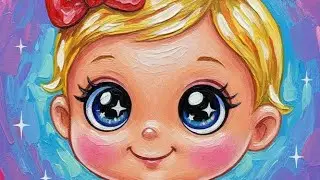 Cute baby doll with magical acrylics#paints # story time#relatable#happy kids story
