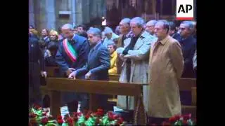 Italy - Funeral of fire victims