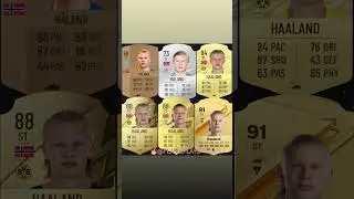 NORWAY 🇳🇴 PLAYERS FIFA RATINGS OVER THE YEARS!!! #norway #haaland #fc24 #fifa #fut #soccer #futbol