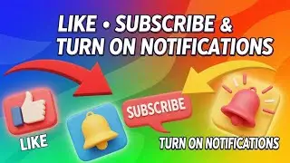 YouTube CTA Animation Pack &ndash; Like, Subscribe & Turn On Notifications  Transparent Background