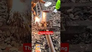Thermit Welding #thermitwelding #railjoint #heating #welding #thermit #rail #railway #railtrack