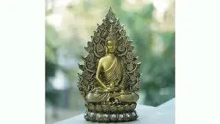 Craftlayout Resin Sitting Under Tree Meditating Lord Buddha Statue Sculpture Idol