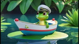 Sail the River Row Row Fun | River Adventure Rhyme for Toddlers | Rowing Song with Friends for Kids