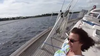 Kevin & Cindy Sail with Jerry in Stuart, FL