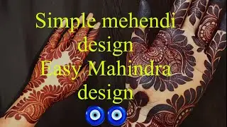 Easy mehendi🦚🌹 design| simple 😍mehendi design| Arabic Mehndi|#viral#video#diy#trending#mehndi#bridal