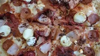 Meatzza  Epic pizza  Time - 5  meat pizza Toppings