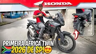 SAINDO DA HONDA DE ÁFRICA TWIN 2026 0KM | SONHO REALIZADO 🇿🇦🚀😭