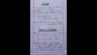 Clause | Sentence vs Clause  #clause  #sentence #english