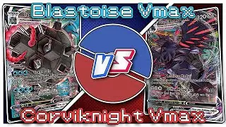 POK&Eacute;MON TCG | BATALHA | BLASTOISE-VMAX VS CORVIKNIGHT-VMAX | BEM-VINDOS AO NERD FORFUN TRAINER!