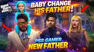 GTA 5: Franklin's New Born Baby Changes His Father to Pss Gamer😰😅Shinchan Cry For Baby🥴 Ps Gamester 
