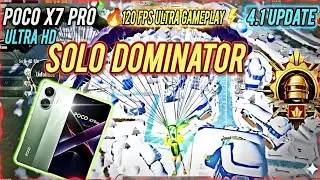 POCO X7 Pro PUBG Gameplay 🔥 4.1 Update | Stable 90 FPS + Ultra Smooth Rush Fights