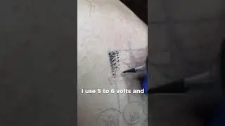 Whip Shading Tattoo: Professional Tips on Working with Voltage and Needles  #tattoo