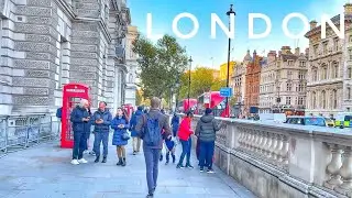 London City Walk | Walking London Big Ben to Covent Garden via Trafalgar Square | London View [4K]