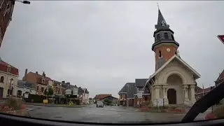 French small town crossing in to Belgium 🇧🇪 🇫🇷 