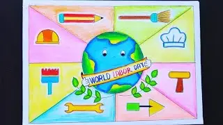 Labour Day Chart|Labour Day Poster|Labour Day Drawing|Labour Day Chart Easy|Labour Day Drawing Easy