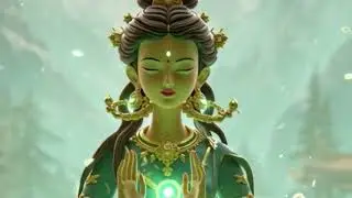 Just 5 minutes of Om Tare can bring peace to your entire day. Perfect morning meditation mantra.