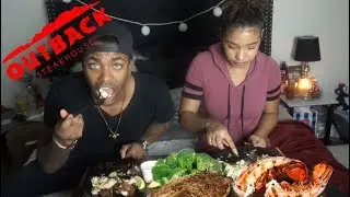 MUKBANG: OUTBACK STEAKHOUSE! FISH & LOBSTER!!!