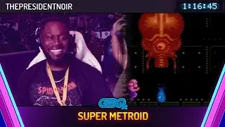 Super Metroid by ThePresidentNoir in 1:16:45 - Games Done Quick Express 2025