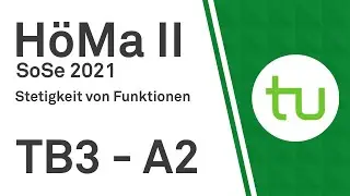 Stetigkeit von Funktionen  - TU Dortmund, H&ouml;here Mathematik II (BCI/BW/MLW)