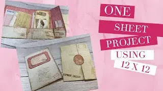 One Sheet Wonder - Easy Folio Tutorial - Use Your 12 x 12 Papers - Quick & Easy