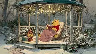 Winnie the Pooh in Snowy Evening | Vintage Old Jazz for Calmness
