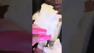 Fresh Frost Eating Out Freezer/Variety of Textures/#eatingsounds #freezerfrost #iceasmr #frost #ice