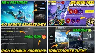 BIG CHANGES 😱 A15 ROYAL PASS PRE ORDER |TRANSFORMER THEME LAST DAY