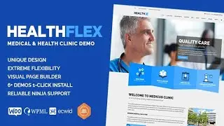 HEALTHFLEX - Doctor Medical Clinic & Health WordPress Theme Free Download